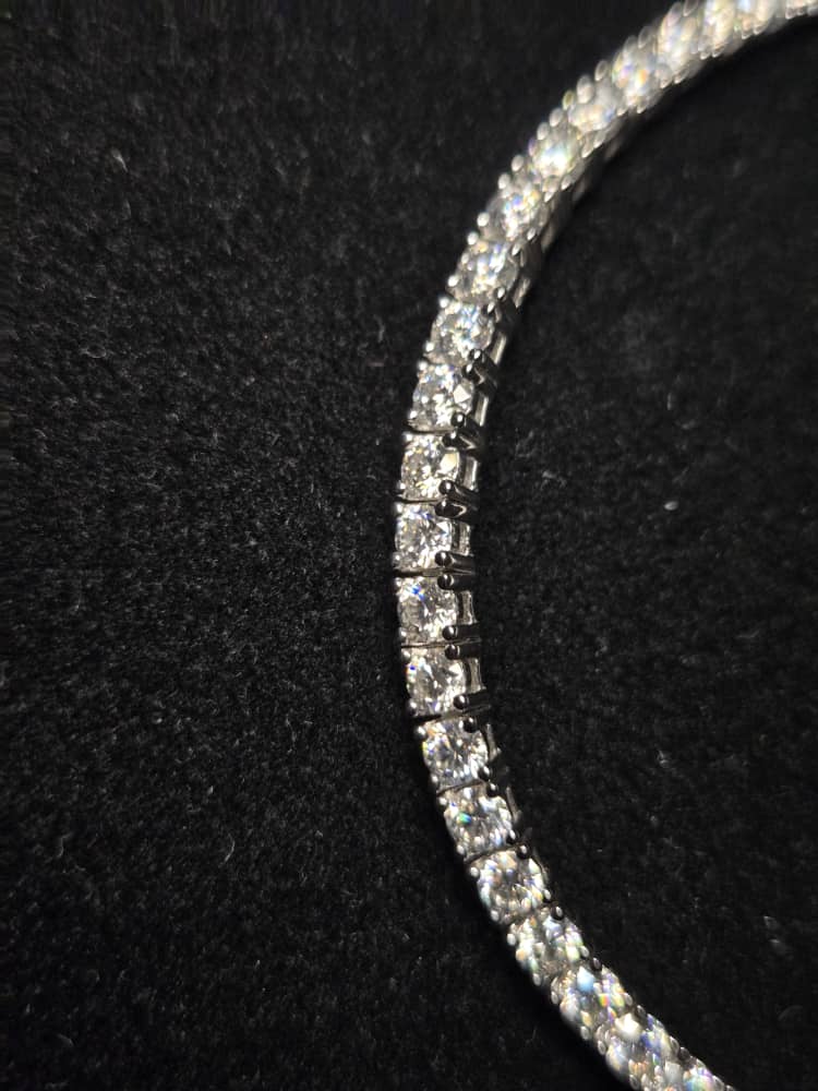 Mossanite tennis bracelet