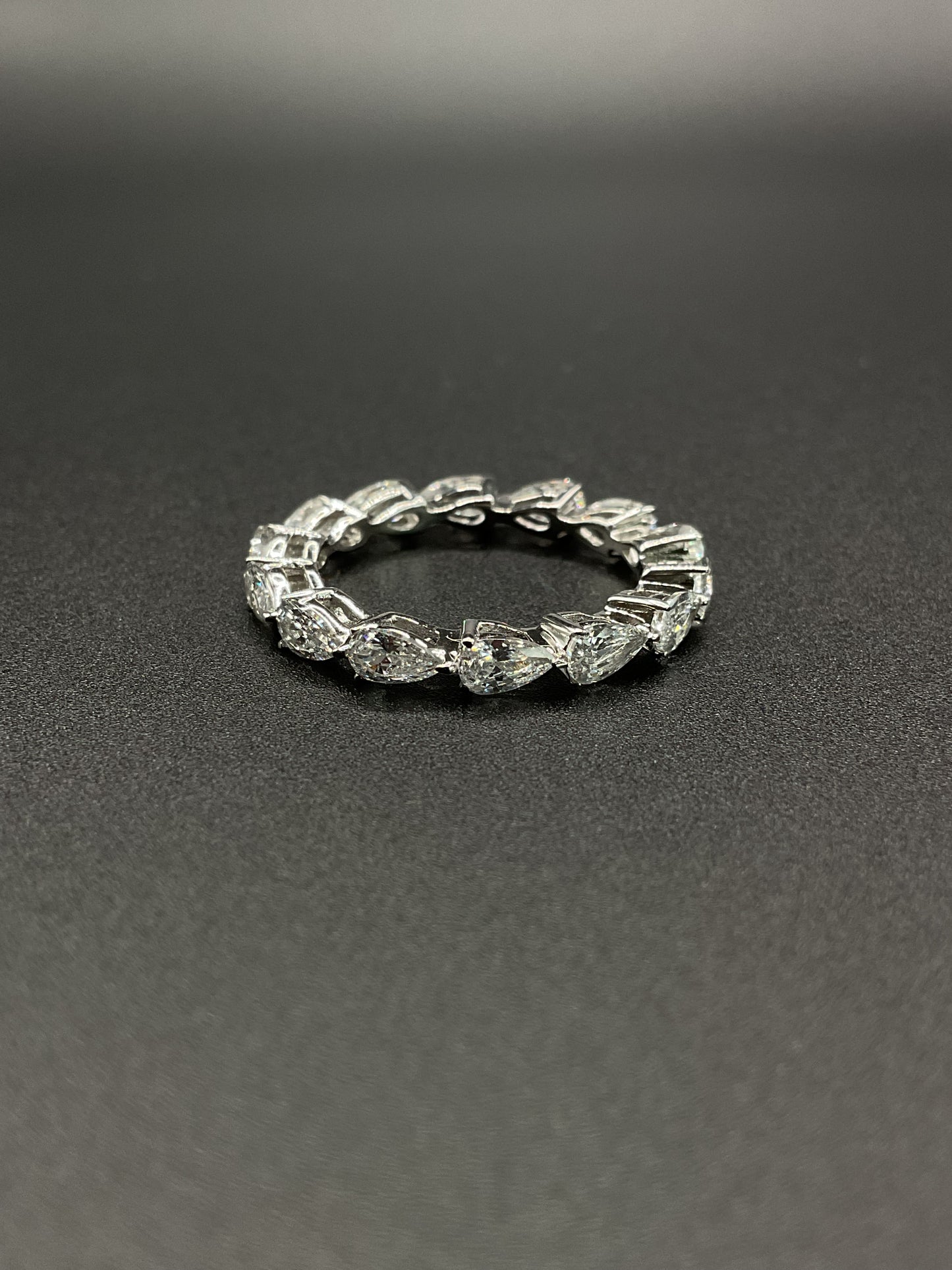 pear shaped eternity ring