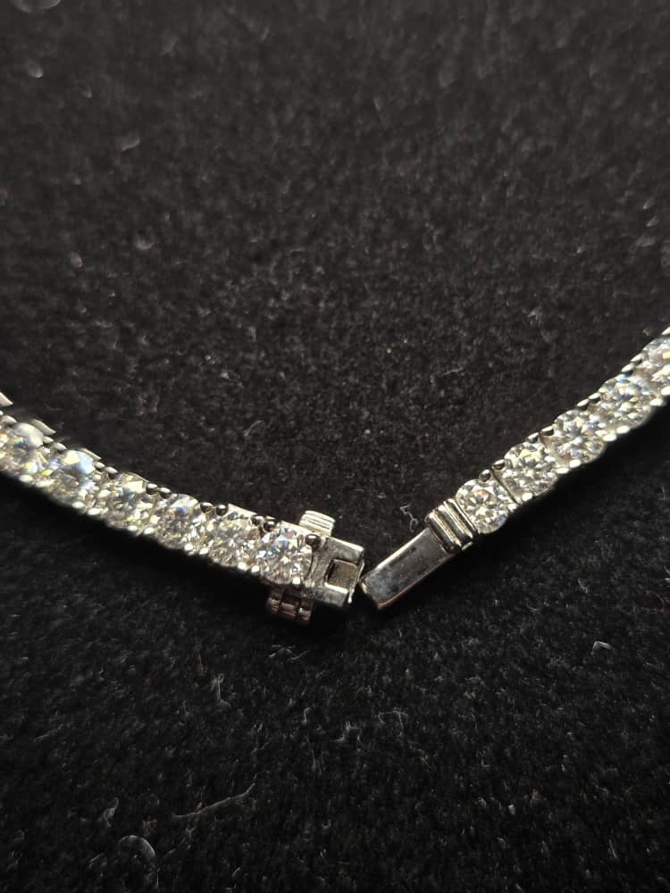 Mossanite tennis bracelet